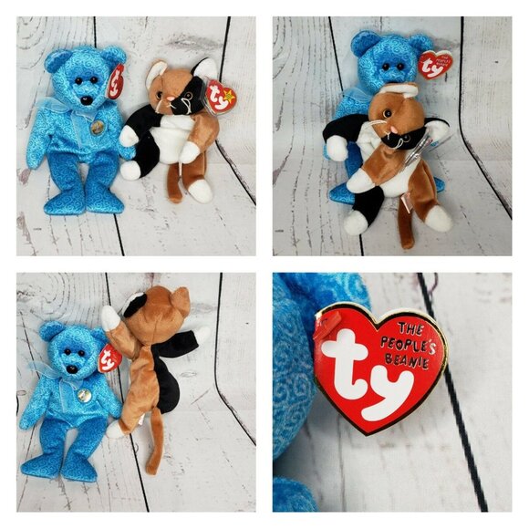 Beanie Babies TY Collection – Classy & Chip Vintage Stuffed Animal Bundle - Picture 5 of 11